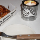 Rusty tin candle