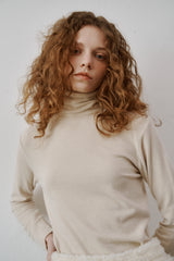 Basic turtle neck T-shirts (Mocha)