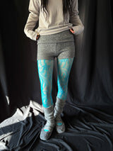 martini blue netting stocking 