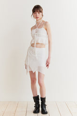 WHISPER BUTTON TOP white