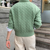 LMN ルネルスプリングケーブルカラーニットカーディガン (4 colors)