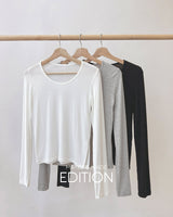 【MADE】UネックスリットTシャツ