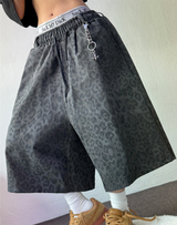 LEOPARD WASHING BELT BERMUDA 🐯🖤💛3COLOR