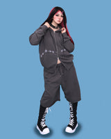 パンチ ハーフスウェットパンツ (2color)