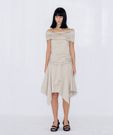 ASYMMETRIC DRAPE SKIRT