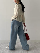 403 Catbrush Wide Denim Pants