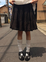 Heon Frill Dot Midi Skirt