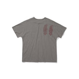 Boteh half T-shirts / Mud gray