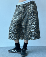 レオパードプリントデニムバミューダパンツ🐅❤