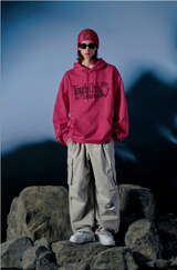 Youth Club Pintuck Oversized Fit Hoodie