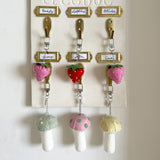 [soft keyring] シャイニングマッシュルーム (ピンク)