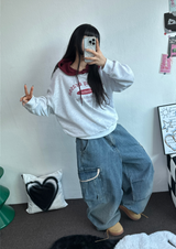 カラーレーションバケーションフーディーTシャツ💙🤍🖤3カラー