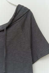 (W) バレン フーデッド トップ
