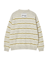 25FW WAVE STRIPE MOHAIR KNIT IVORY