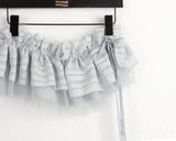 Parts Frill Lace Wrap Layered mini Skirt Belt