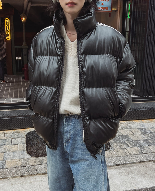 ラテトラック2wayレザーパディングジャケット