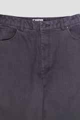 Washed straight leg pants, Ash purple