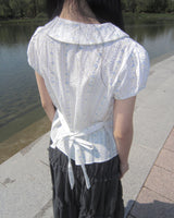Rohue Frill Short Sleeve Blouse