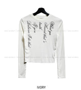 Coach Slim Lettering Long Sleeve