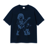 ピクセルギターキッドオーバーフィットTシャツ(3color)