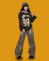 camo 88 one-shoulder T (2color)