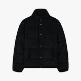 Stranger レギュラーフィットコーデュロイパファージャケット (Black)