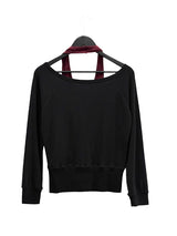 Blend Waffle Layered Halter Sweatshirt
