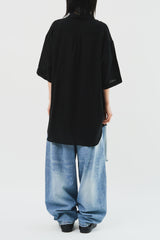 Destoryed Balloon Denim (2color)