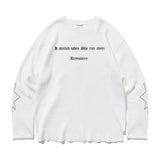 Circle Key's Waffle Long Sleeve (Ivory)