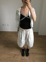 Vカットレースノースリーブ (4color)