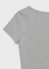 [B-BASIC] テンションスタンダードスリムUネック半袖Tシャツ (2 SIZE)
