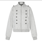 Evelis Military Button Zip-Up