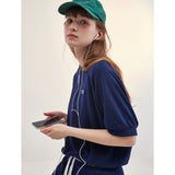 TERRY RAGLAN T-SHIRT_NAVY