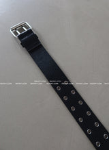 Two Buckle Punching Leather Belt