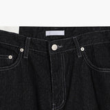 Media Rib Flare Denim Pants