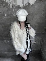 soft knit beret cap (2color)