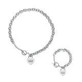 [SET] シグネチャーロゴハートチェーントグルサージカルネックレス + ブレスレット