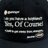 Black Yes Of Course Cap
