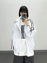 メッシュトラックフーデッドジャケット