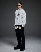 Scarred cross LS(white)