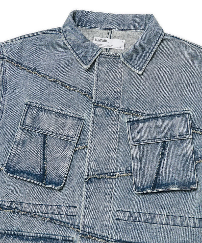 R.C DENIM BDU JACKET - WASHED BLUE