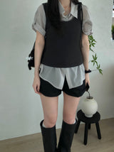 Cotton Rollup Shorts (2 colors)