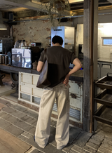 ルック ノーメイス ツーボタン フィールド カーゴ ワイドパンツ