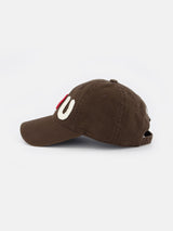 I ♡ U Crochet Cap-Brown