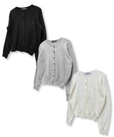 Symbol Logo Daily Round Cardigan_Cream