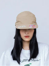 "See You in Paris"5-Panel Cap (Light Khaki)