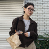 [MADE] トリーカラー ニット ジップアップ