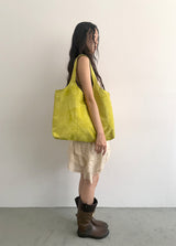 cobaltiny suede bag (lime)