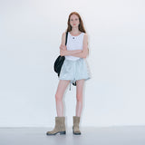 Silky satin shorts mint