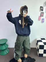 トラックカーゴストリングパディングパンツ ❤🖤🤎💚💙5カラー
